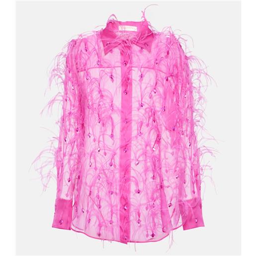 Valentino blusa in organza di seta