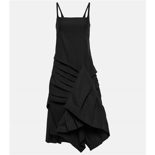 Dries Van Noten abito midi in lino e cotone