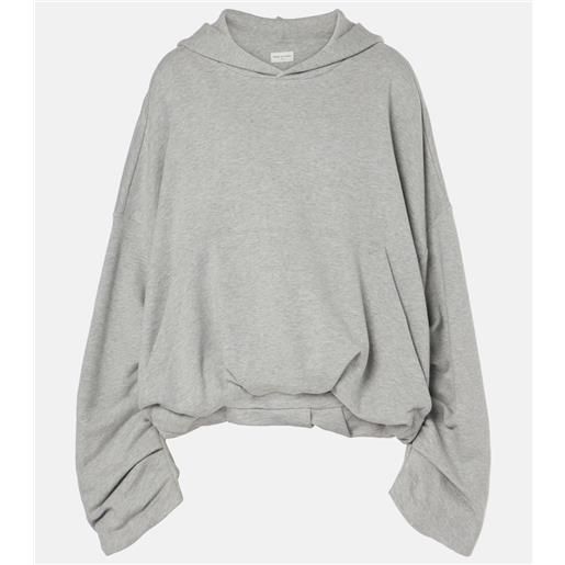 Dries Van Noten felpa in jersey di cotone oversize