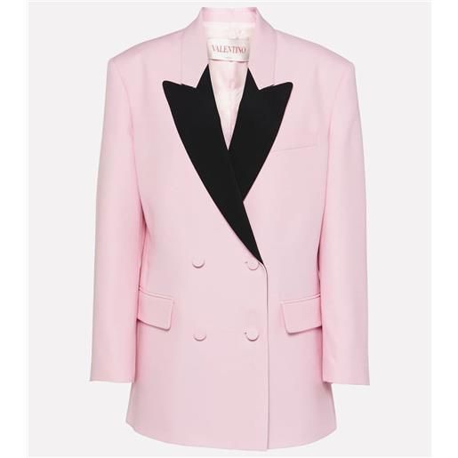Valentino blazer doppiopetto crãªpe couture