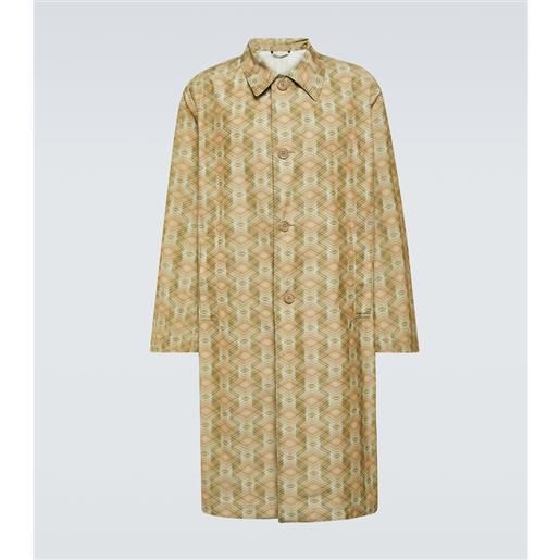 Dries Van Noten soprabito in misto cotone con stampa