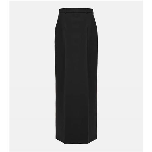 Valentino gonna lunga in lana e mohair