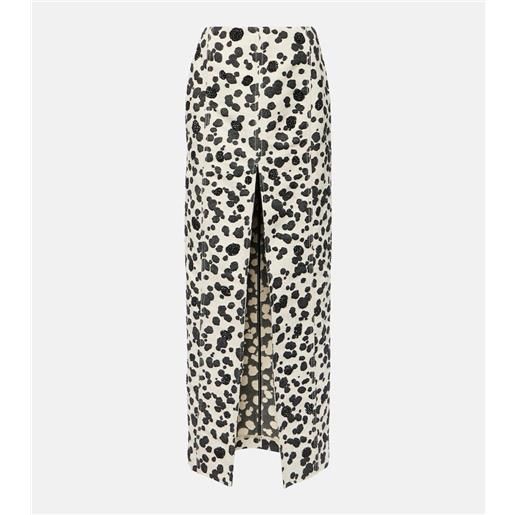 Area gonna lunga di jeans dalmatian