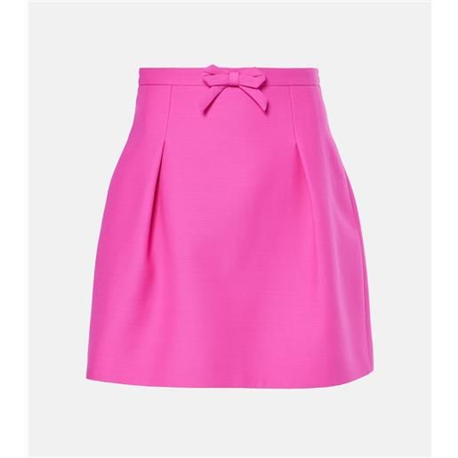 Valentino minigonna in crepe couture