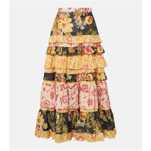 Valentino gonna lunga in mussola di cotone