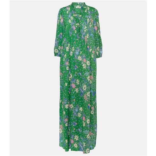 Diane von Furstenberg abito lungo layla in jersey con stampa