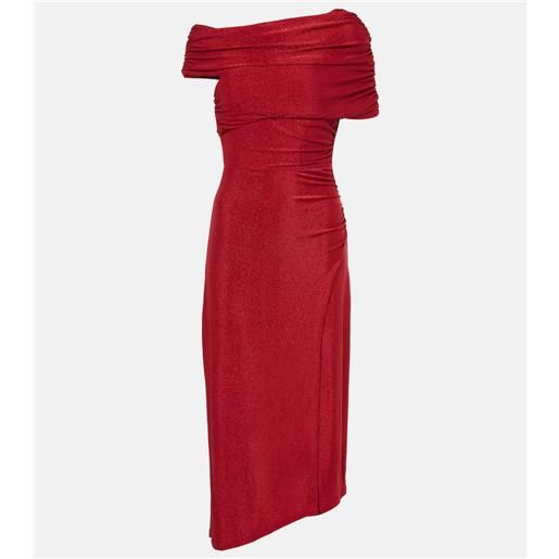 Diane von Furstenberg abito midi agustin con lamã©