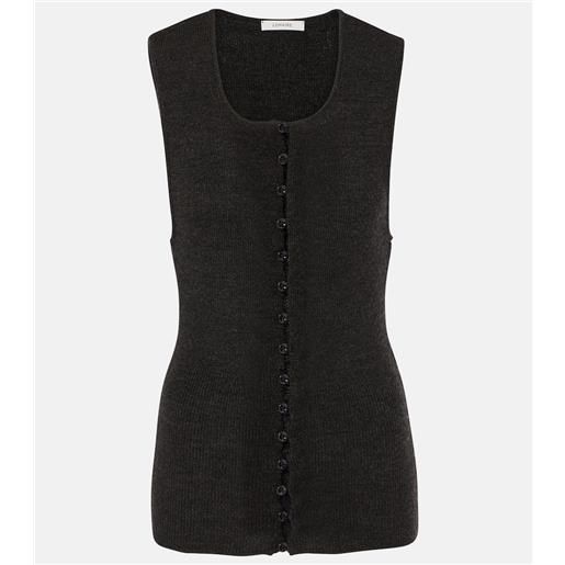 Lemaire gilet in misto lana