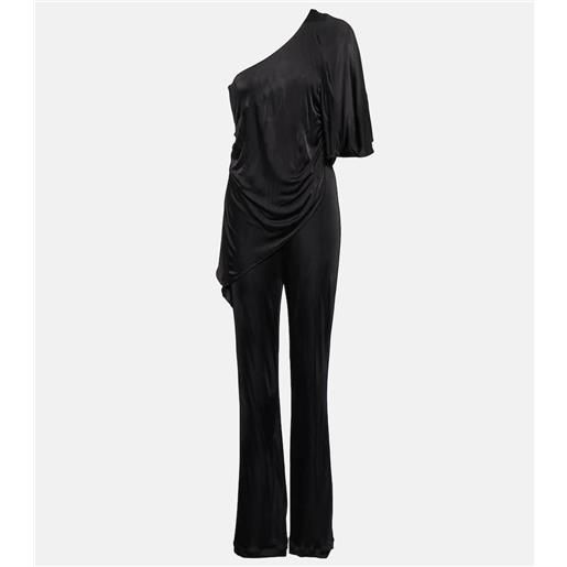 Diane von Furstenberg jumpsuit monospalla talia in jersey