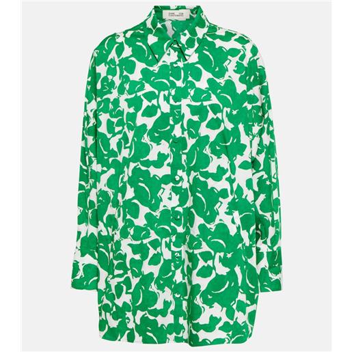 Diane von Furstenberg camicia in cotone con stampa
