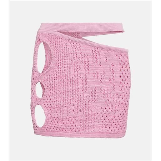 Roberta Einer minigonna in misto cotone con cut-out