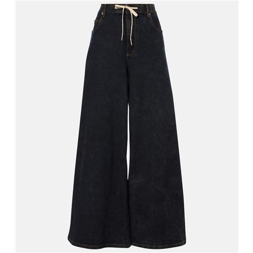 Marni jeans a gamba larga e vita alta