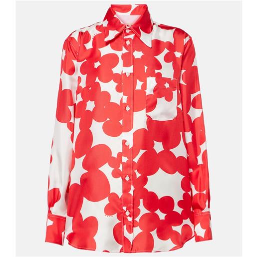 Marni camicia in seta con stampa