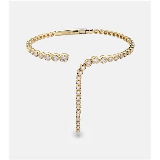 Ondyn bracciale imperial wavelength in oro 14kt con diamanti