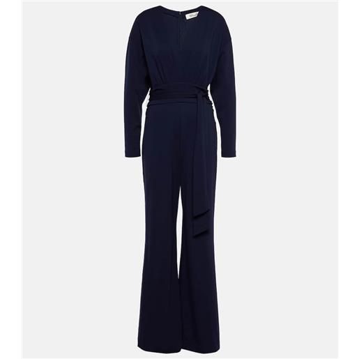 Diane von Furstenberg jumpsuit marilou in jersey con cintura