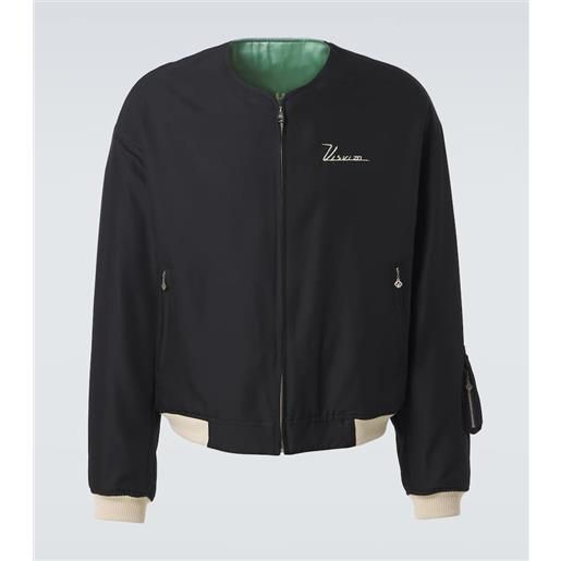 Visvim bomber reversibile souvenir in lana e seta