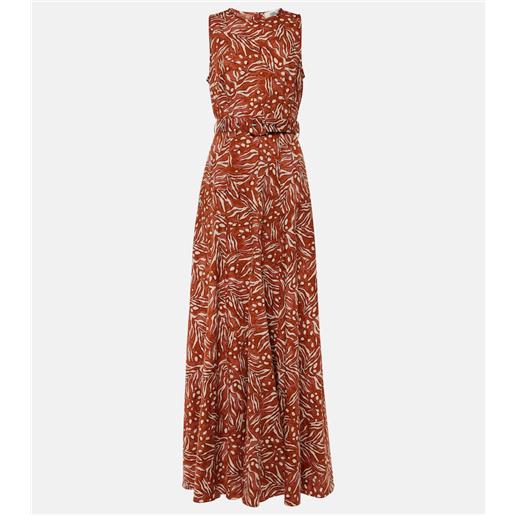 Diane von Furstenberg abito lungo elliot in jacquard