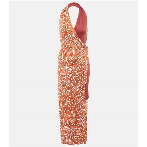 Diane von Furstenberg abito a portafoglio chase in jersey