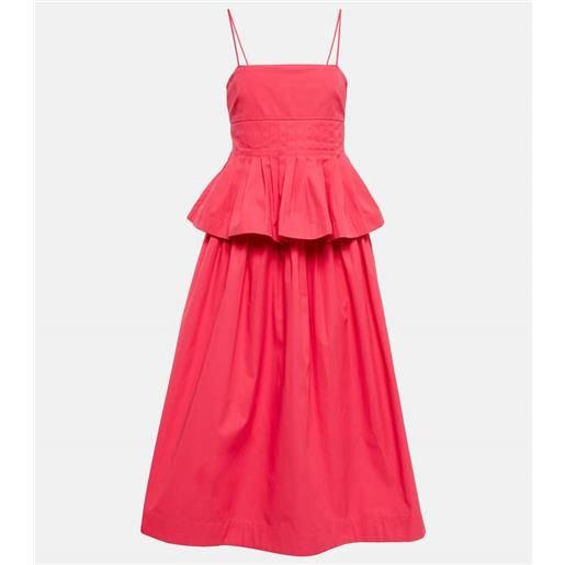 CO abito midi in cotone plissã©