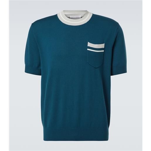 King & Tuckfield t-shirt in maglia di lana