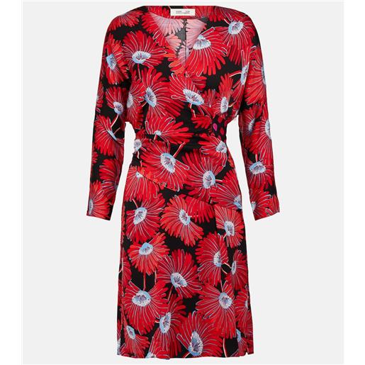 Diane von Furstenberg abito a portafoglio mikah in raso