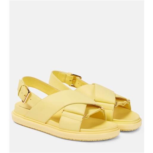 Marni sandali fussbett in pelle