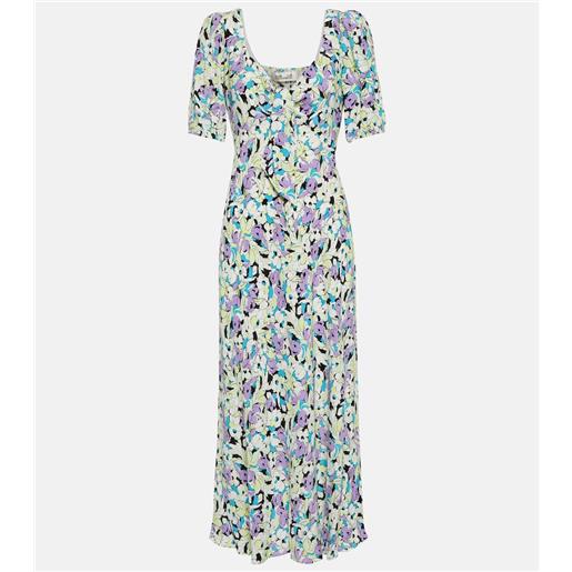 Diane von Furstenberg abito midi fiona in cotone