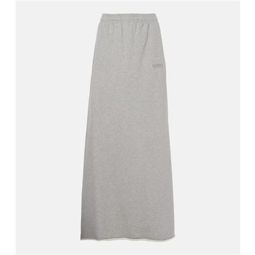 Vetements gonna lunga molleton in misto cotone