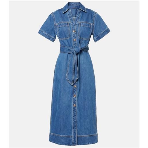 Veronica Beard abito chemisier di jeans tabby