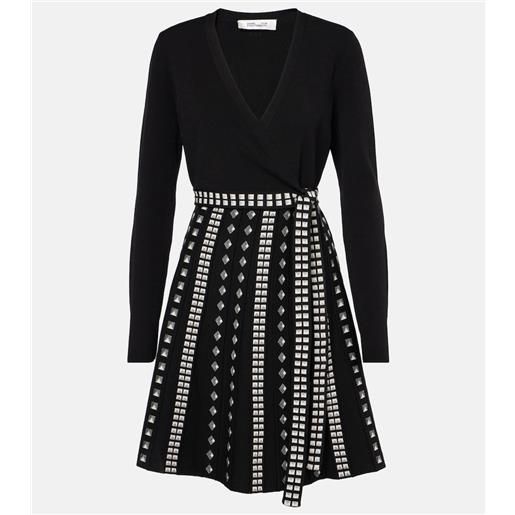 Diane von Furstenberg abito corto chelsea a pieghe