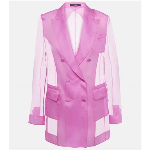 Max Mara blazer negrar in organza di seta