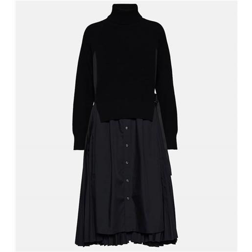 Sacai abito midi dolcevita