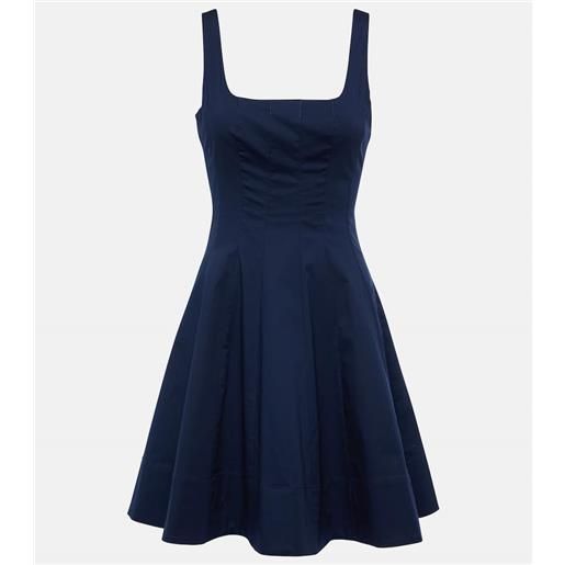 Staud miniabito wells in popeline di cotone