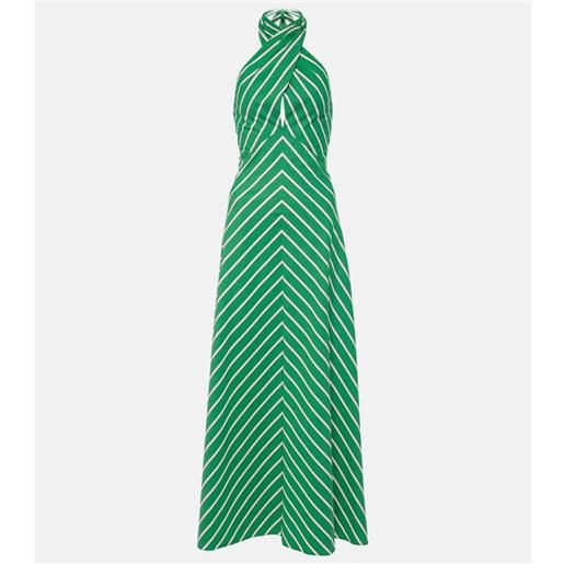 Staud abito lungo dawn in popeline di cotone