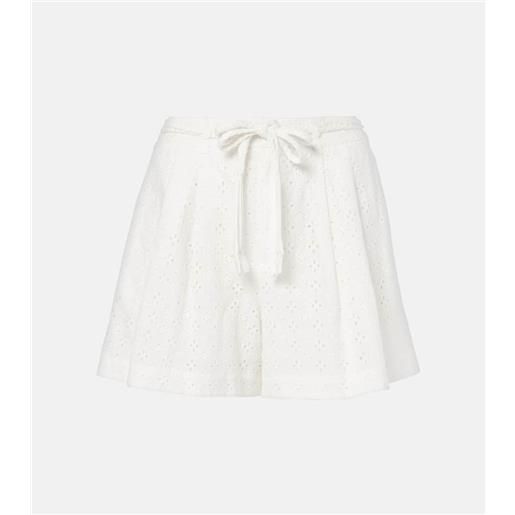Poupette St Barth shorts chantal in cotone sangallo