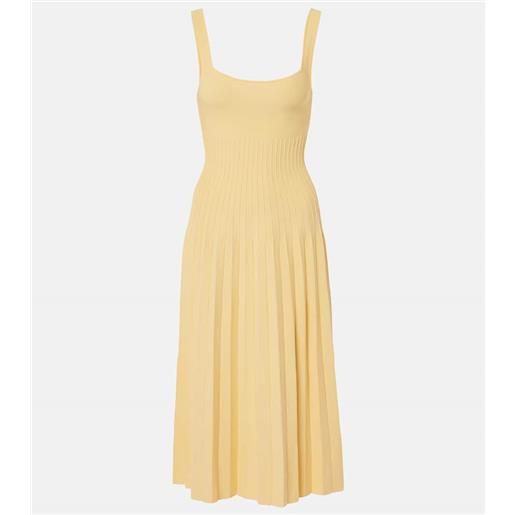 Staud abito midi ellison in maglia
