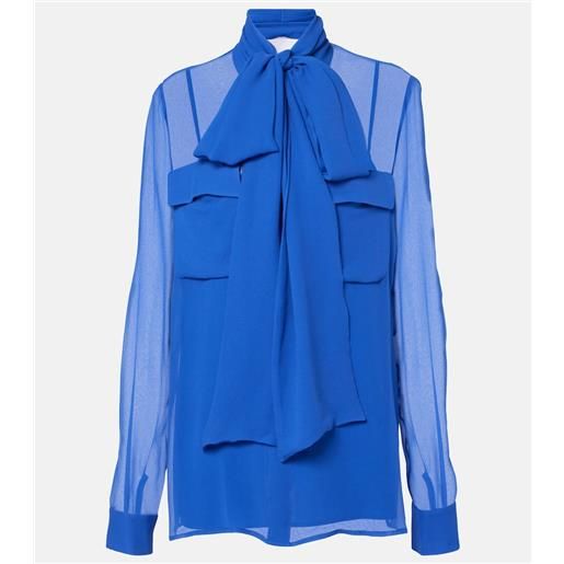 Costarellos blusa in georgette di seta