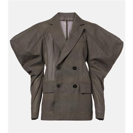 Sacai blazer in voile di cotone