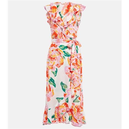 Poupette St Barth abiti midi aude con stampa