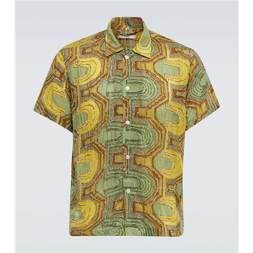 Bode camicia disco tinsel con stampa