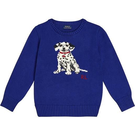 Polo Ralph Lauren Kids pullover in cotone con intarsi