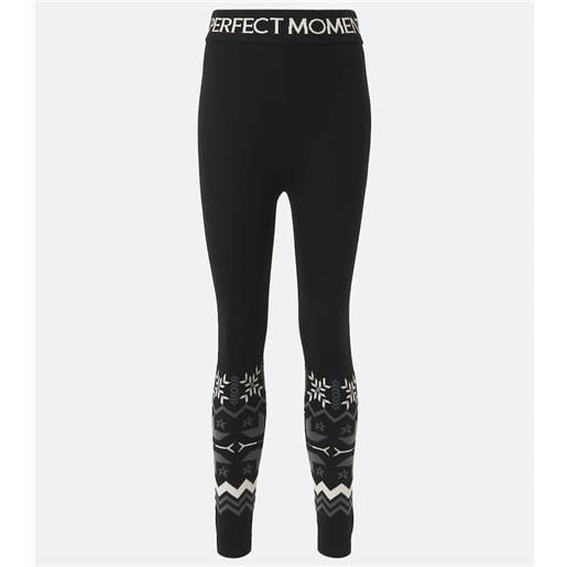 Perfect Moment leggings nordic in lana con intarsi