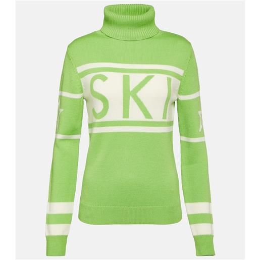 Perfect Moment pullover schild in lana con intarsi