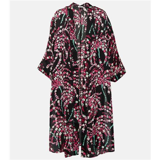 Poupette St Barth vestaglia erica con stampa