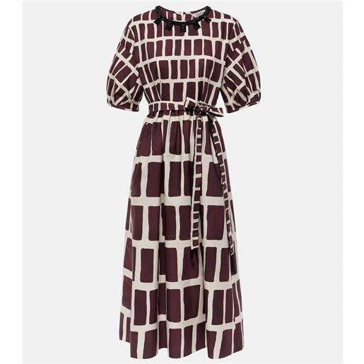 'S Max Mara abito midi in popeline di cotone