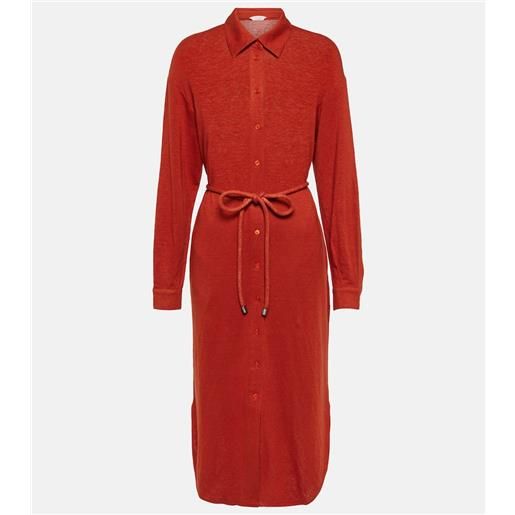 Max Mara leisure - abito midi bormida in misto lino