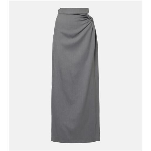 Max Mara gonna lunga in lana e seta