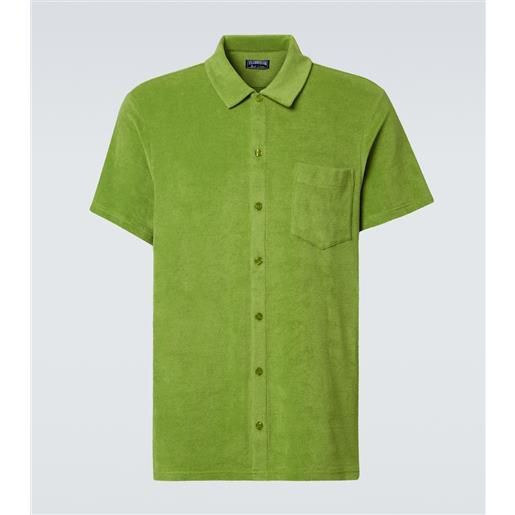 Vilebrequin camicia bowling in misto cotone