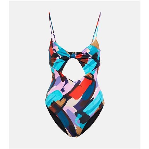 Rebecca Vallance costume intero malaga con stampa