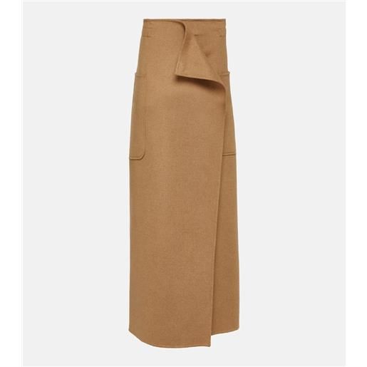 Max Mara gonna lunga carbone in cammello